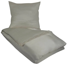 Dobbelt silke sengetøj 200x220 cm - Grå - 100% Silke - Butterfly Silk